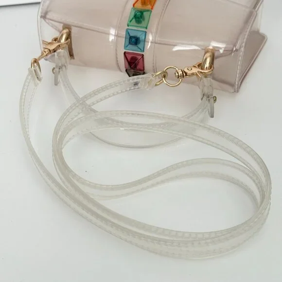 Clear Transparent Jelly Handbag | Crossbody - Picture 7 of 10